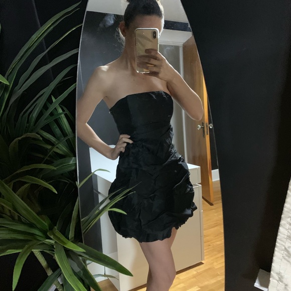 Ruffled Strapless Dress - Picture 4 of 4